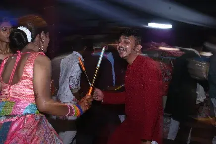 Dhinchak Dandiya 2025 — crowd moment 3